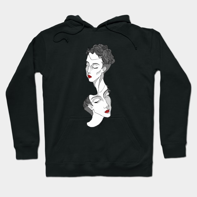 Two Heads Hoodie by amberzetelmo